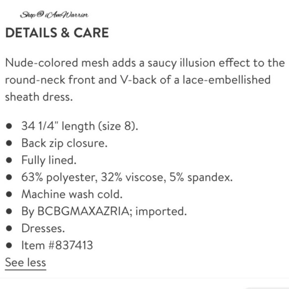 BCBGMaxAzria NWT lace illusion little black dress w/ pockets *shop@iamwarrior - Picture 12 of 14